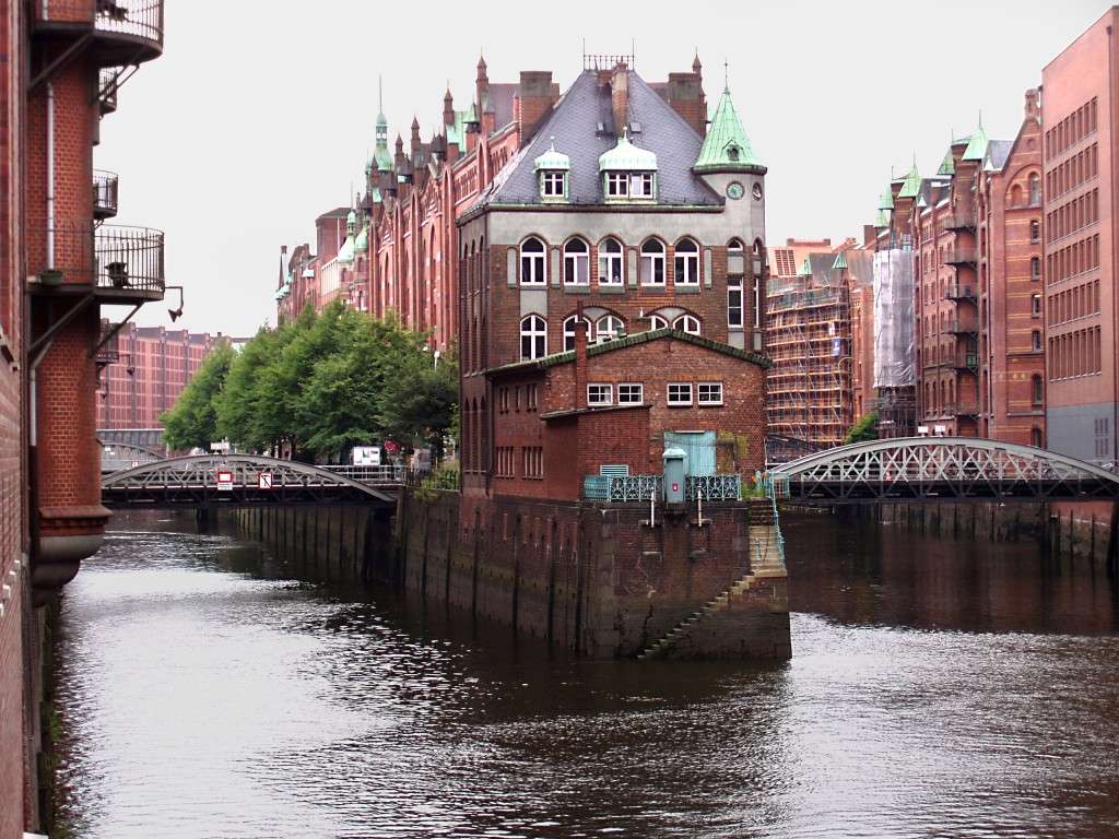 Бивш пристанищен район - Хамбург онлайн пъзел