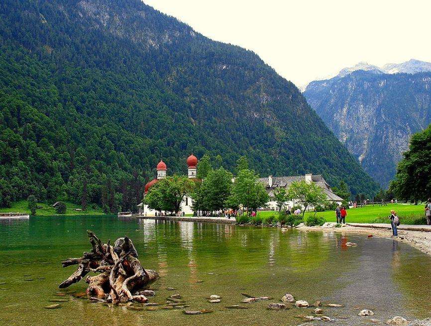 Lago Koenigssee - Alemania, Baviera rompecabezas en línea