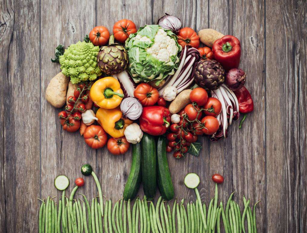 Egészséges táplálkozás - zöldségek online puzzle
