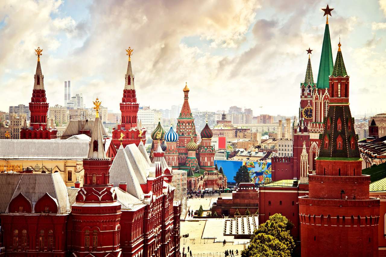 Vista aérea del Kremlin rompecabezas en línea