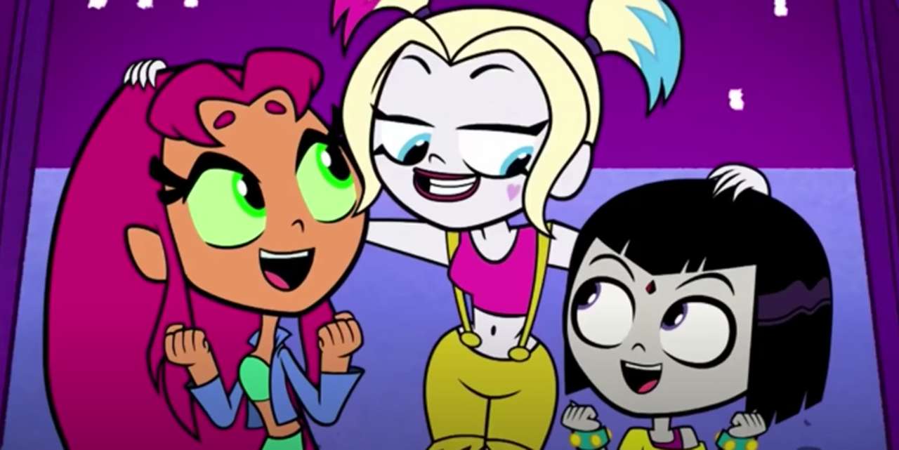 Starfire, Raven и този Harley Quinn онлайн пъзел