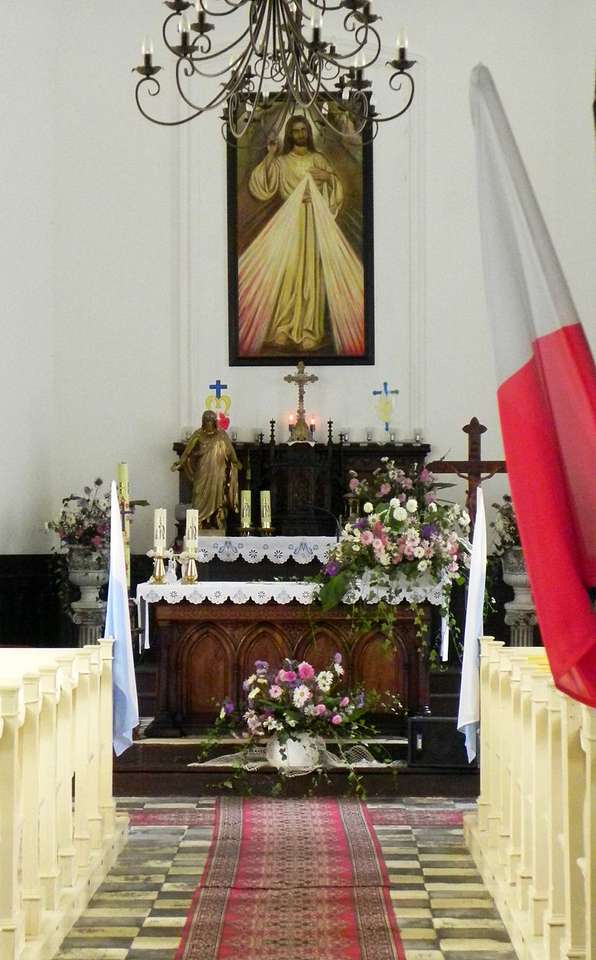 Kirche Unserer Lieben Frau vom Rosenkranz in Duszniki-Zdrój Online-Puzzle
