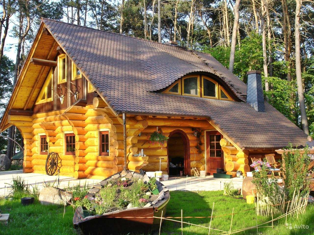 dřevěná chata skládačky online