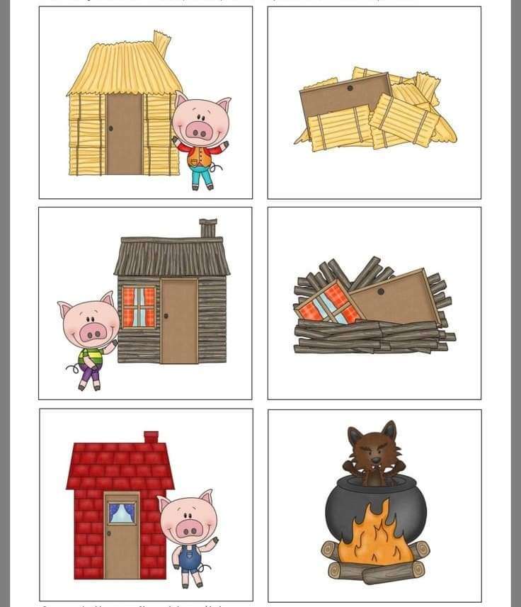 I count three little pigs jigsaw puzzle online