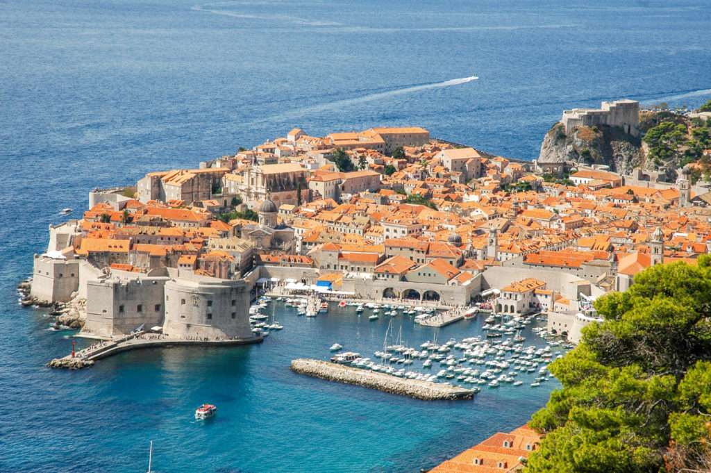 Панорама на Дубровник в Далмация онлайн пъзел