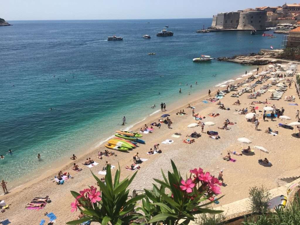 Strand in Dubrovnik - Kroatië legpuzzel online