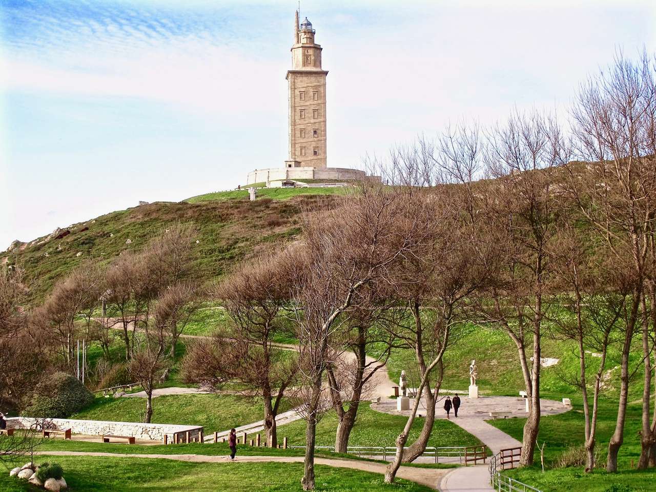 Toren van Hercules. La Coruña, Spanje online puzzel