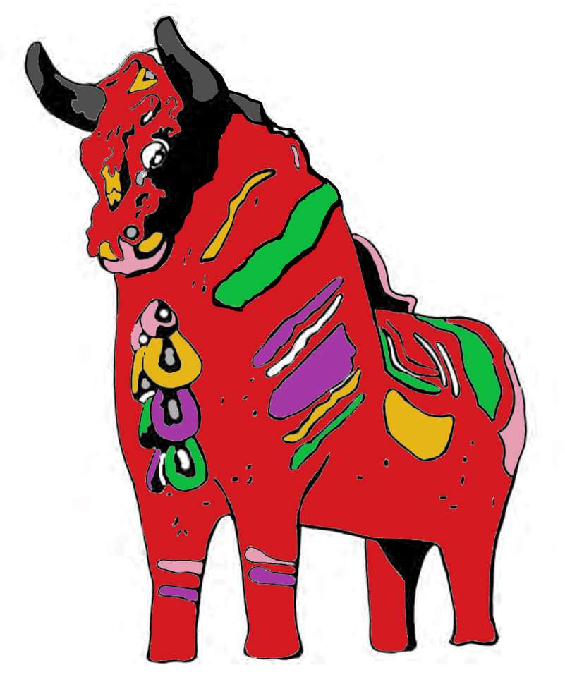 Пъзел с бик Пукара - Пуно онлайн пъзел