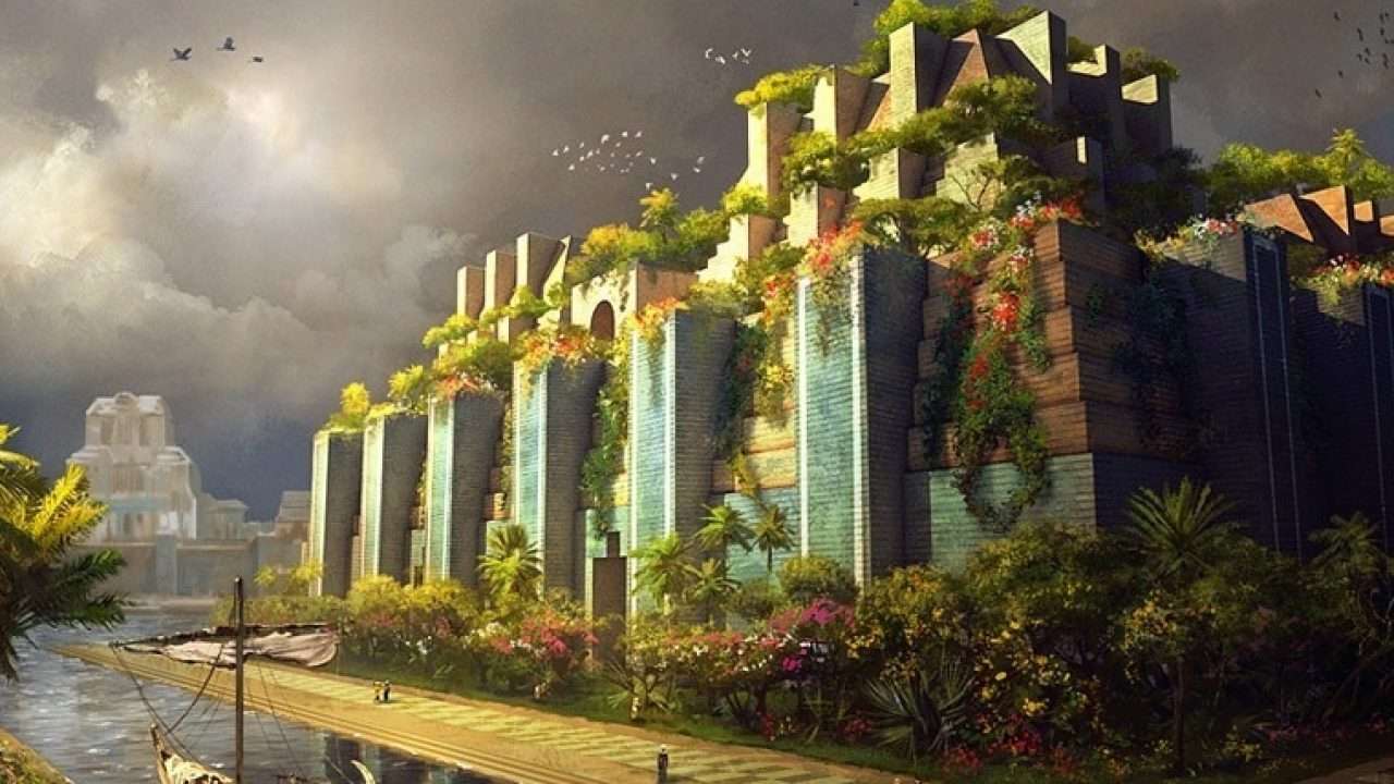 Die hängenden Gärten von Babylon Online-Puzzle