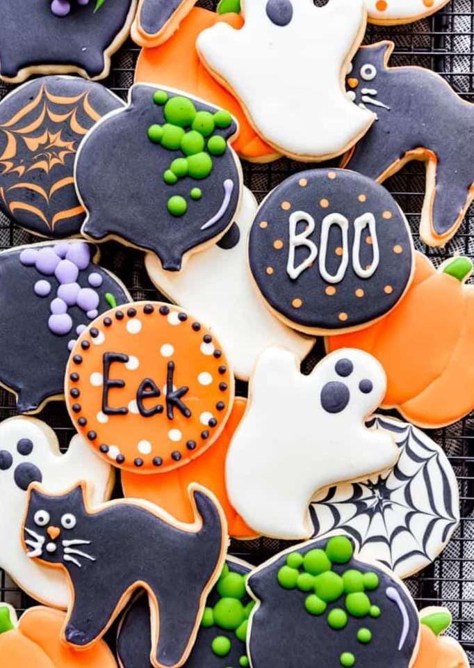Halloween-koekjes legpuzzel online