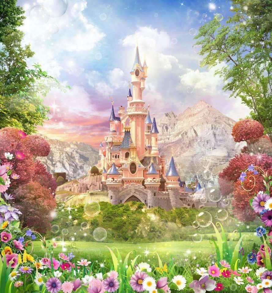 Ein märchenhafter Ausblick - das Schloss Puzzlespiel online