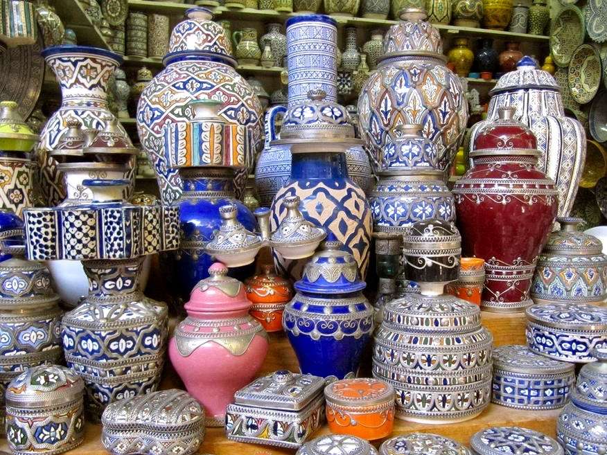Einkaufen in Tanger, Marokko Puzzlespiel online
