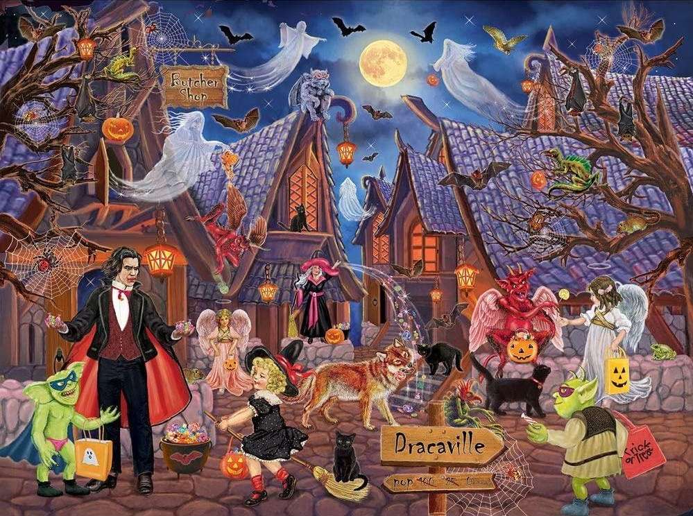 Aldeia de Halloween Assombrada puzzle online
