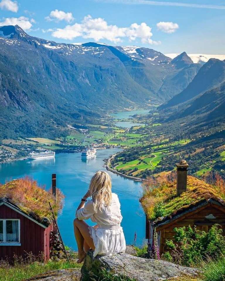 Schoonheid van Noorwegen. legpuzzel online
