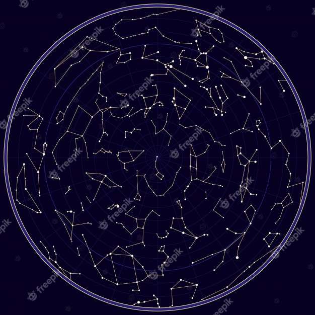 карта неба онлайн-пазл
