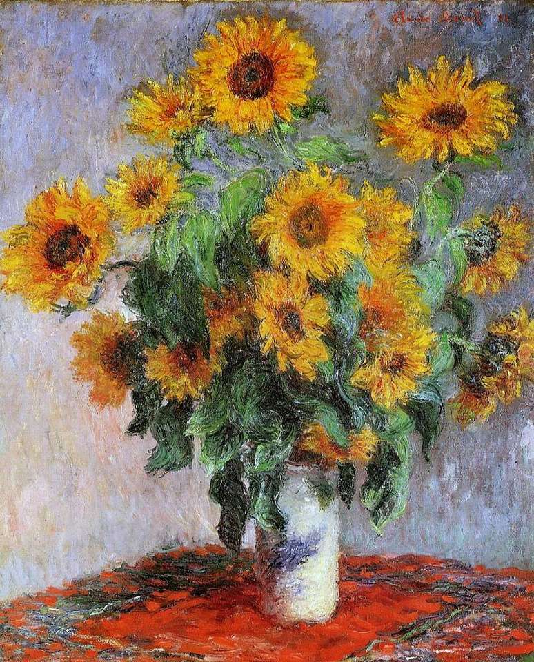 Sonnenblume - Claude Monet Puzzlespiel online