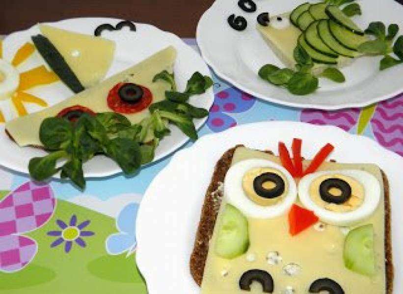 Вишукані дитячі бутерброди онлайн пазл