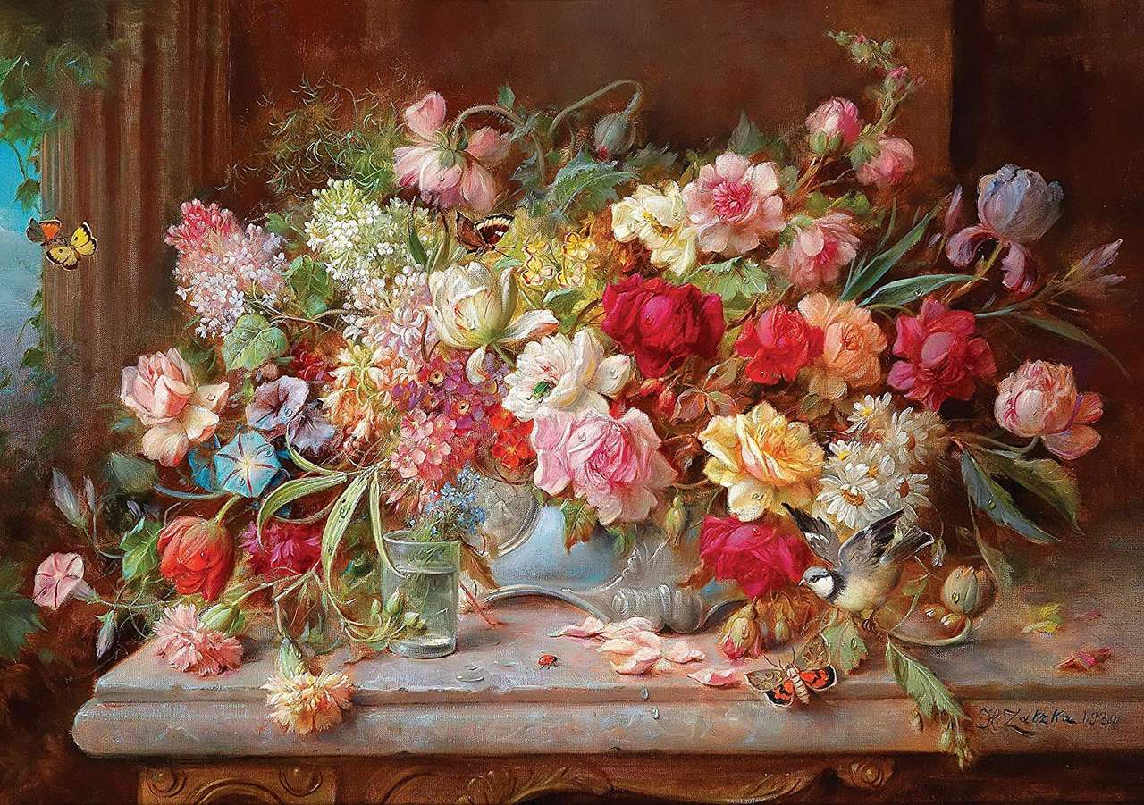 arranjo floral puzzle online