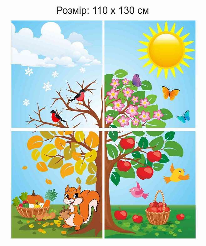 L'arbre des saisons puzzle en ligne