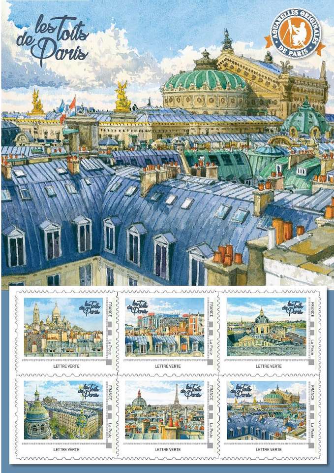 Střechy Paříže (opraveno) online puzzle