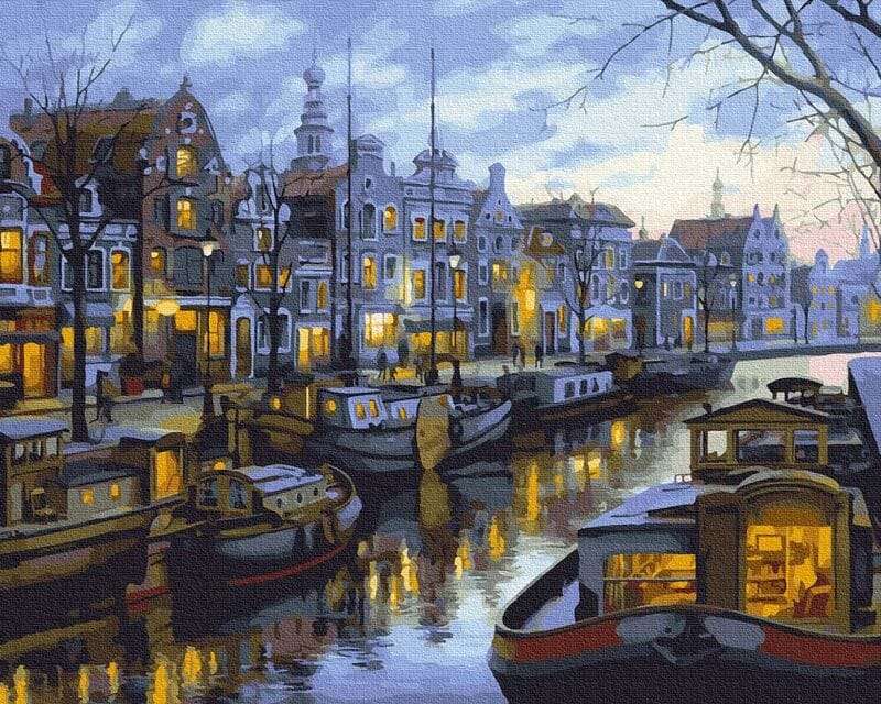 Canale di Amsterdam puzzle online