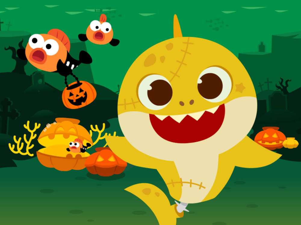 Spooky Scary Zombie Shark puzzle online
