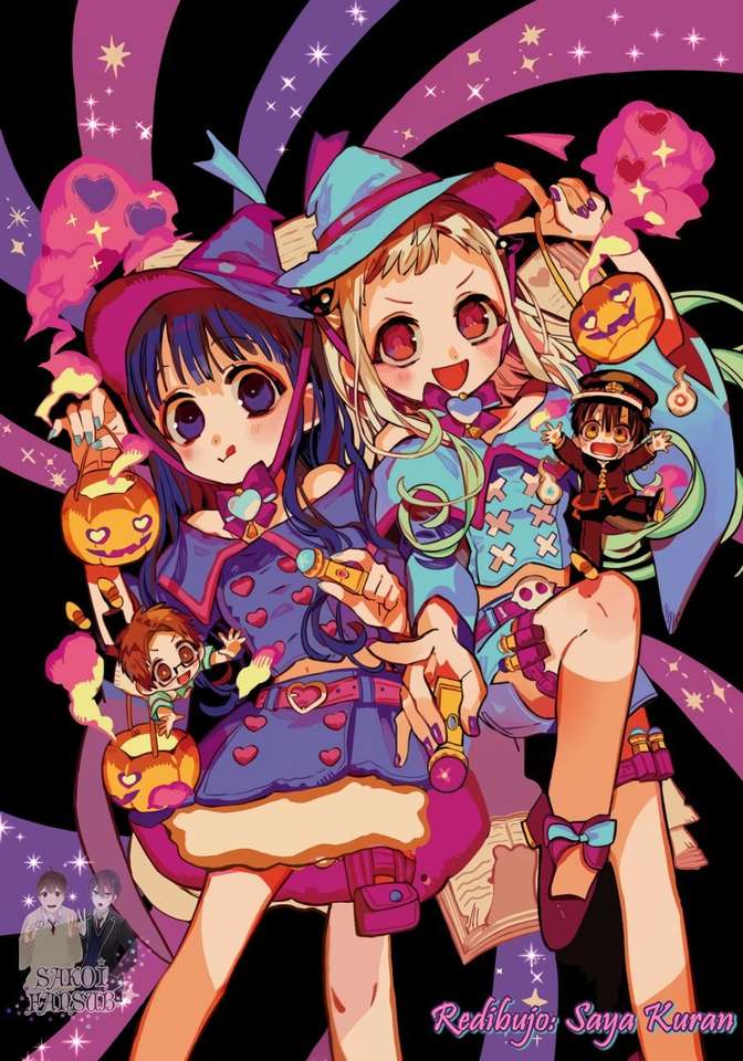 Aoi e Yashiro Halloween puzzle online