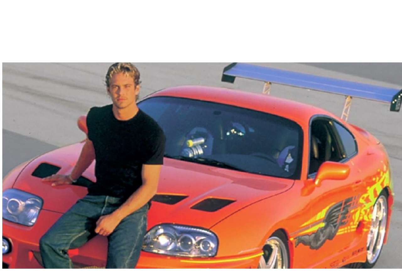 Fast and furious Brian and Toyota Supra jigsaw puzzle online