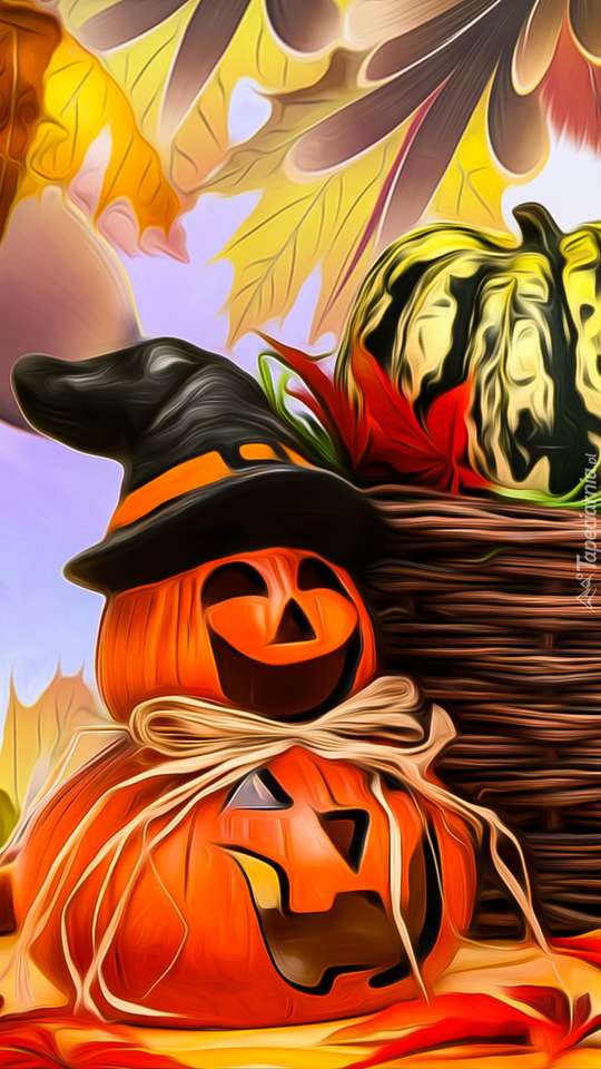 Calabaza divertida para Halloween rompecabezas en línea
