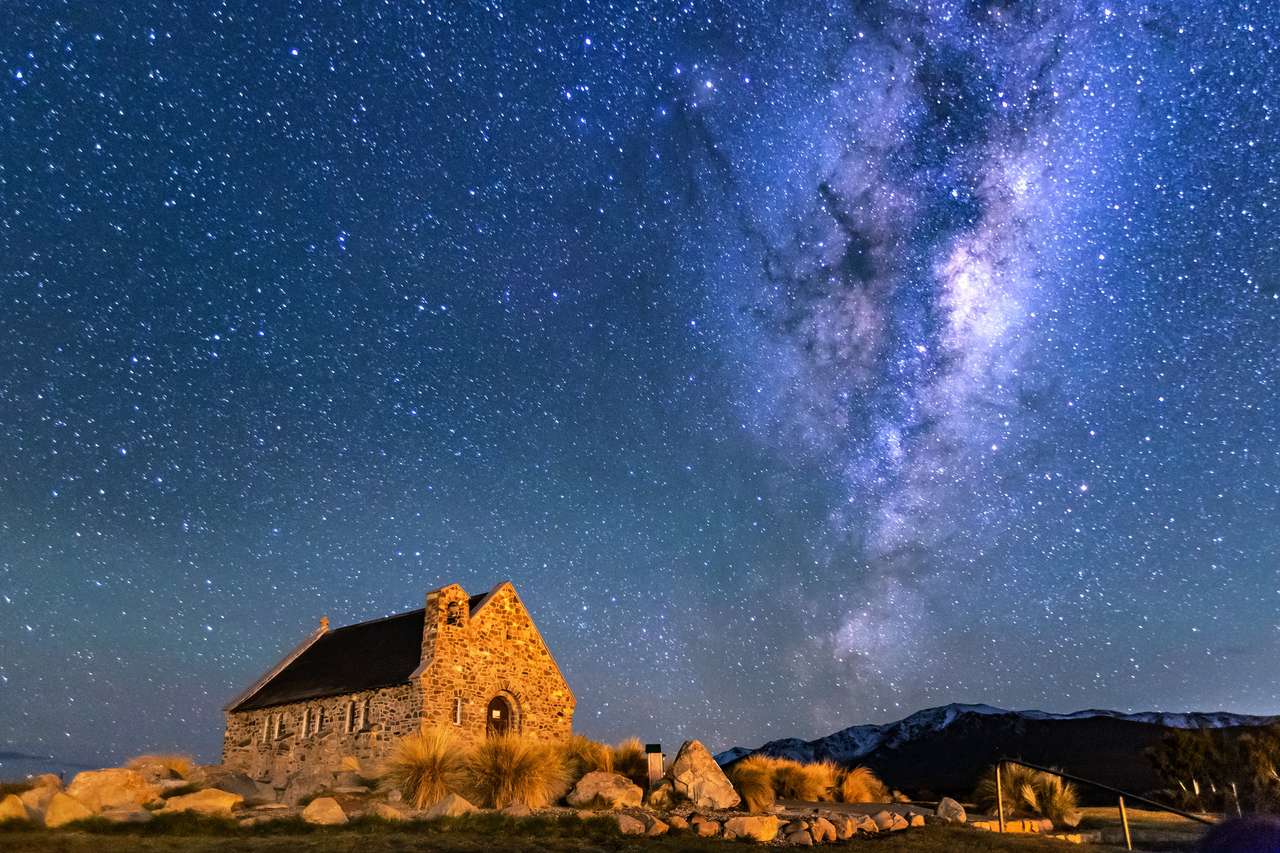 Църквата на добрия пастир, Текапо, Нова Зеландия онлайн пъзел