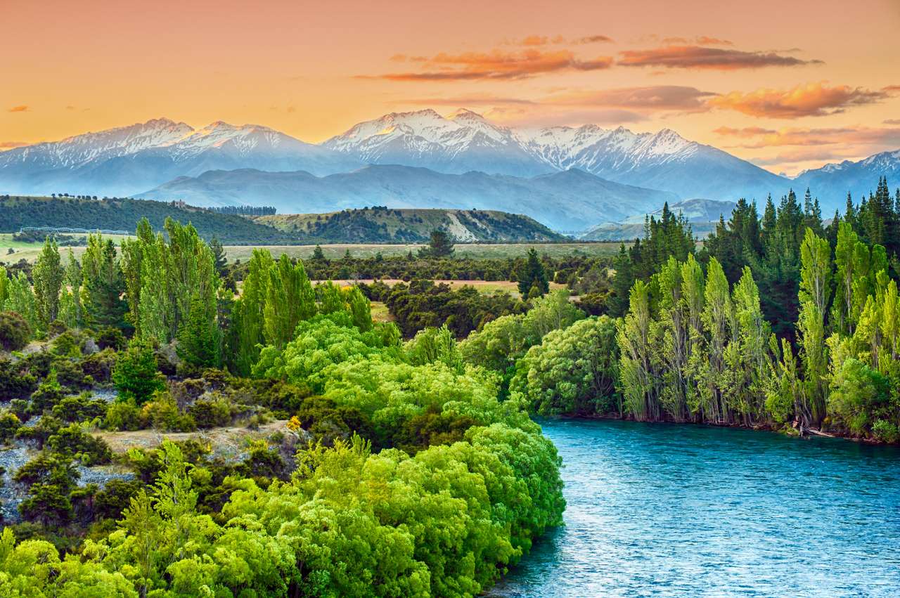 Река Клута, Новая Зеландия пазл онлайн