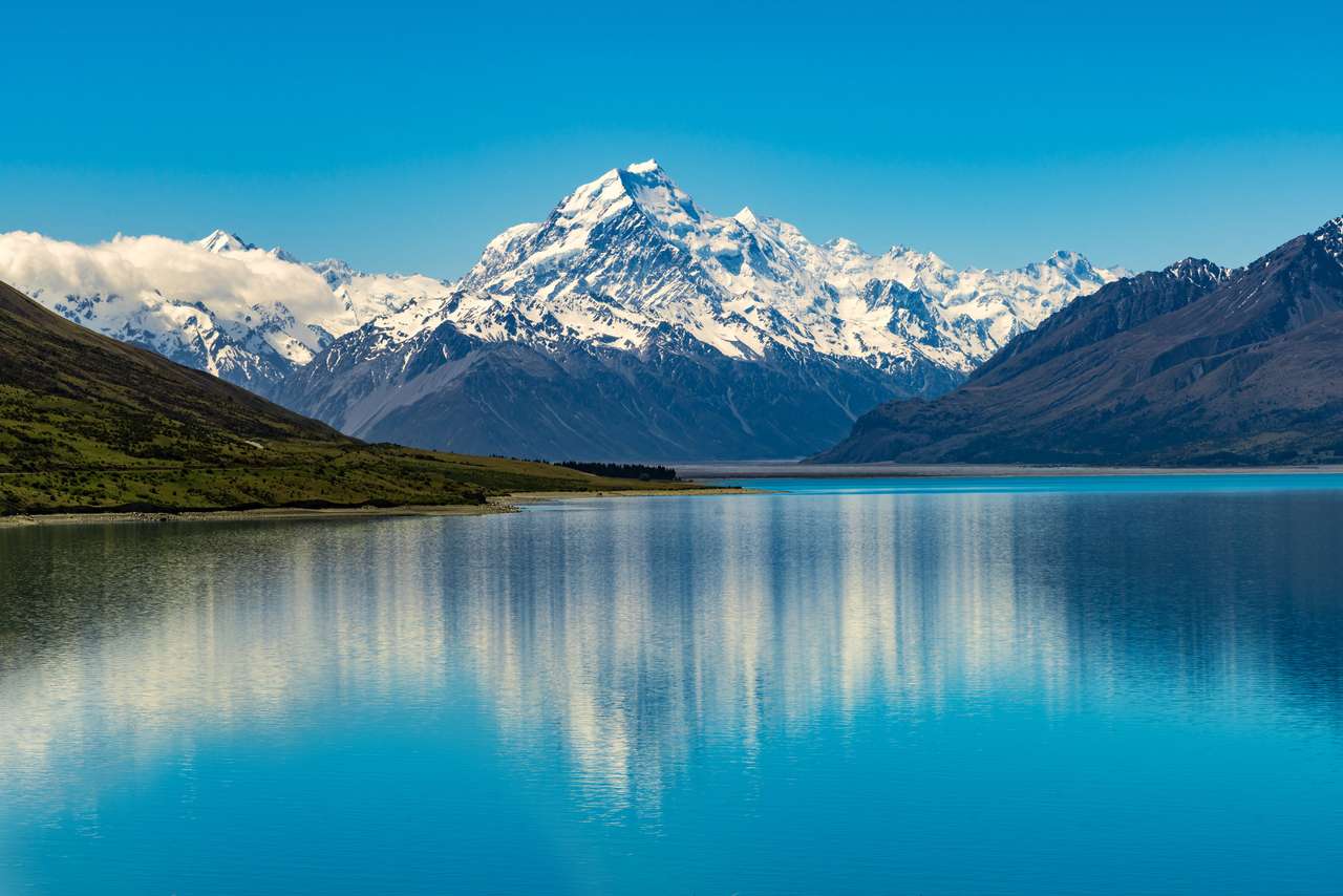 Mount Cookthe, höchster Berg Neuseelands Puzzlespiel online