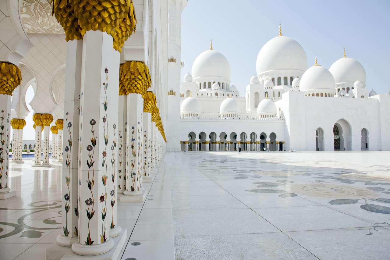 Abu Dhabi Sheik Zayed-moskee online puzzel
