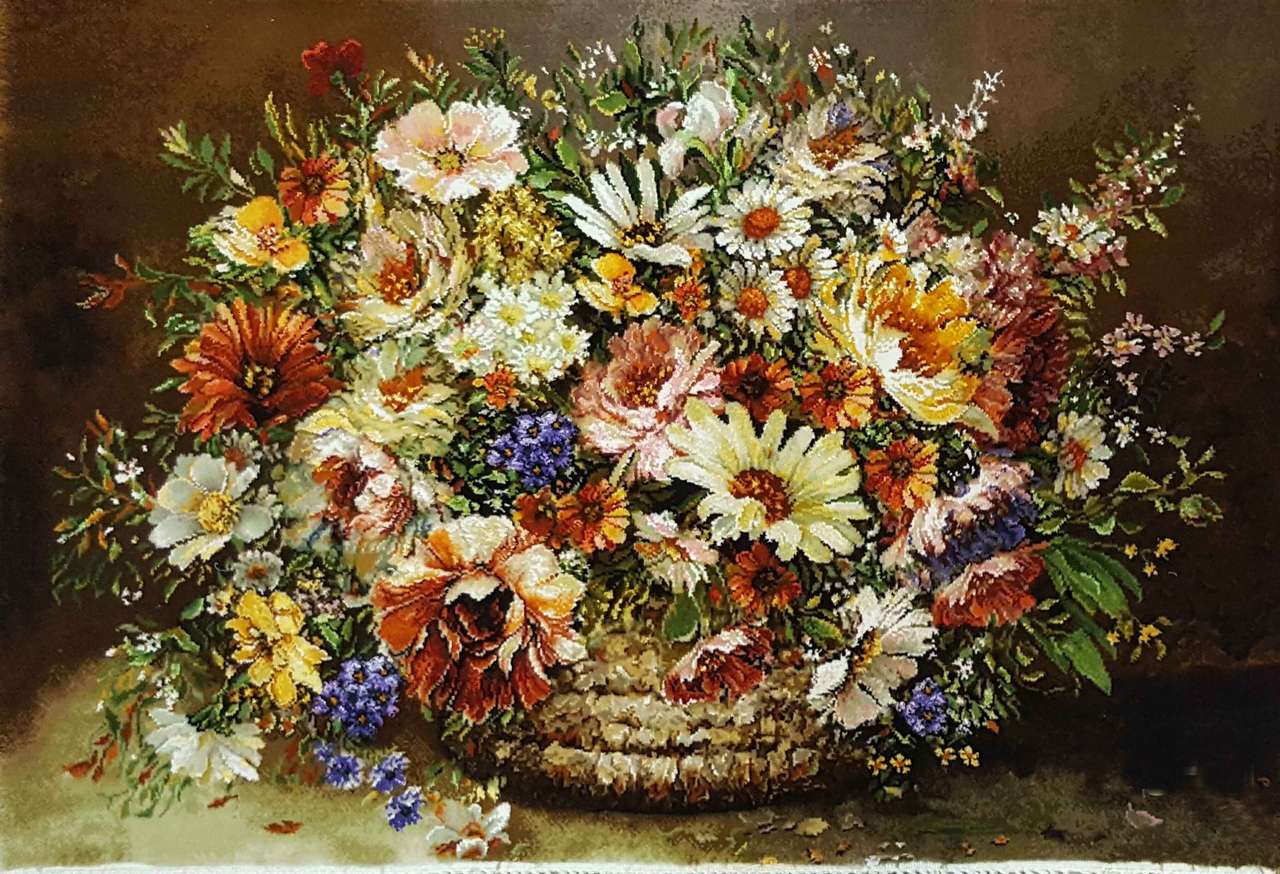 cesta de flores puzzle online