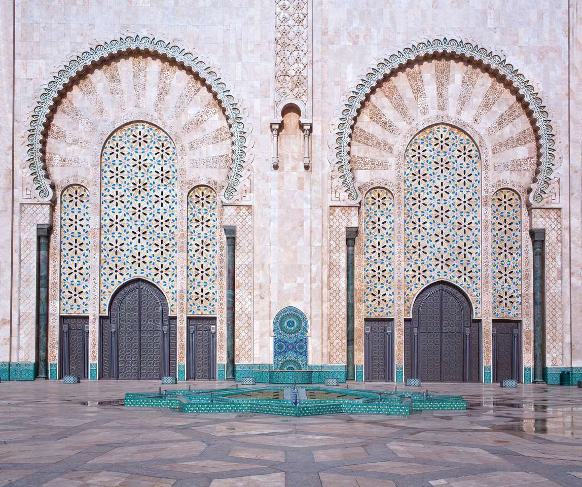 Mesquita Hassan II em Casablanca, Marrocos puzzle online