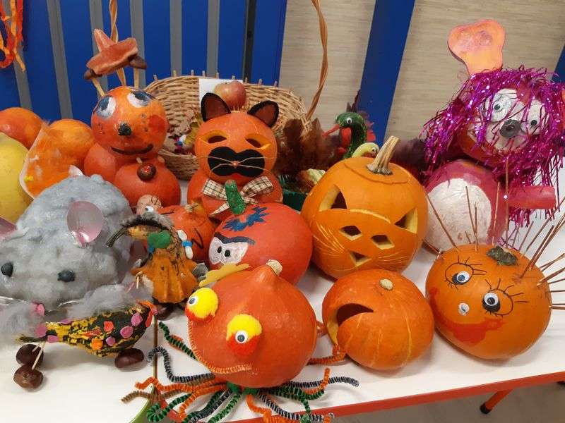Decorações de Halloween quebra-cabeças online