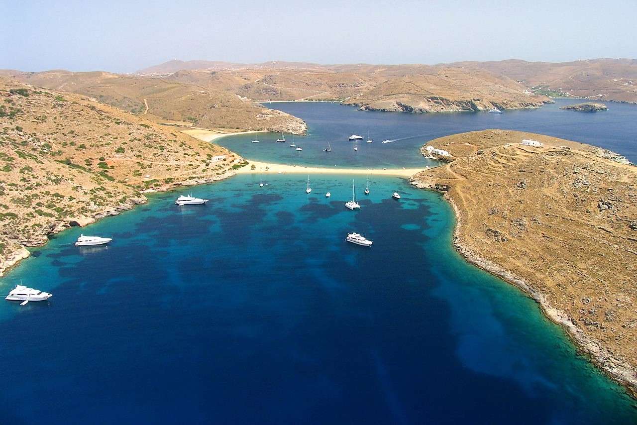 Isla griega de Kythnos rompecabezas en línea
