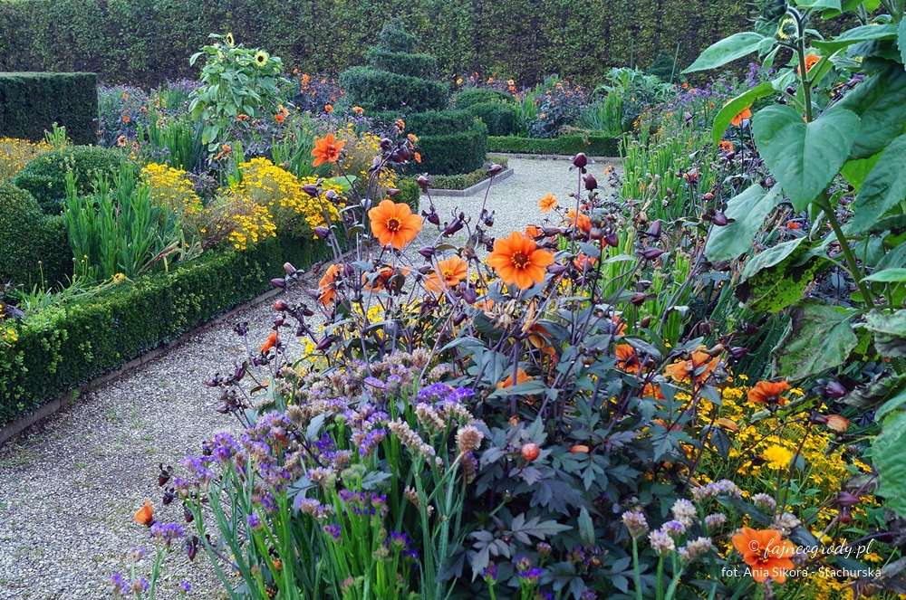 Květinové záhony v parku skládačky online
