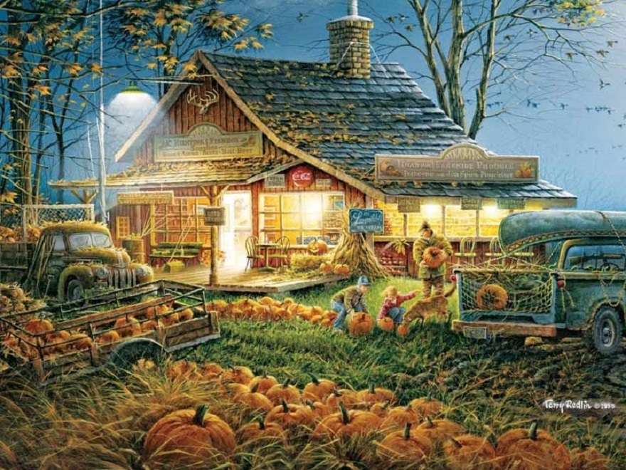Autumn in the countryside. jigsaw puzzle