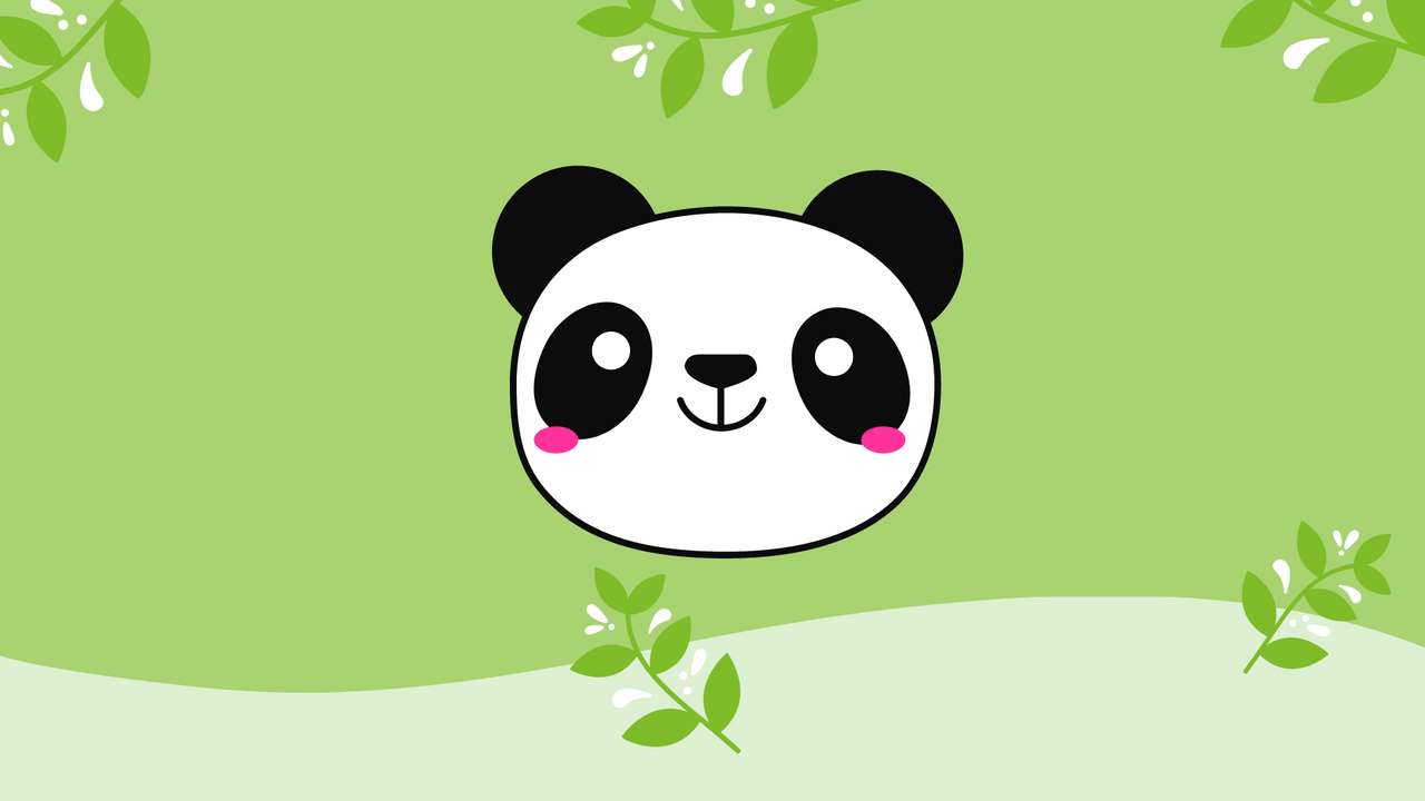 Schattige panda online puzzel