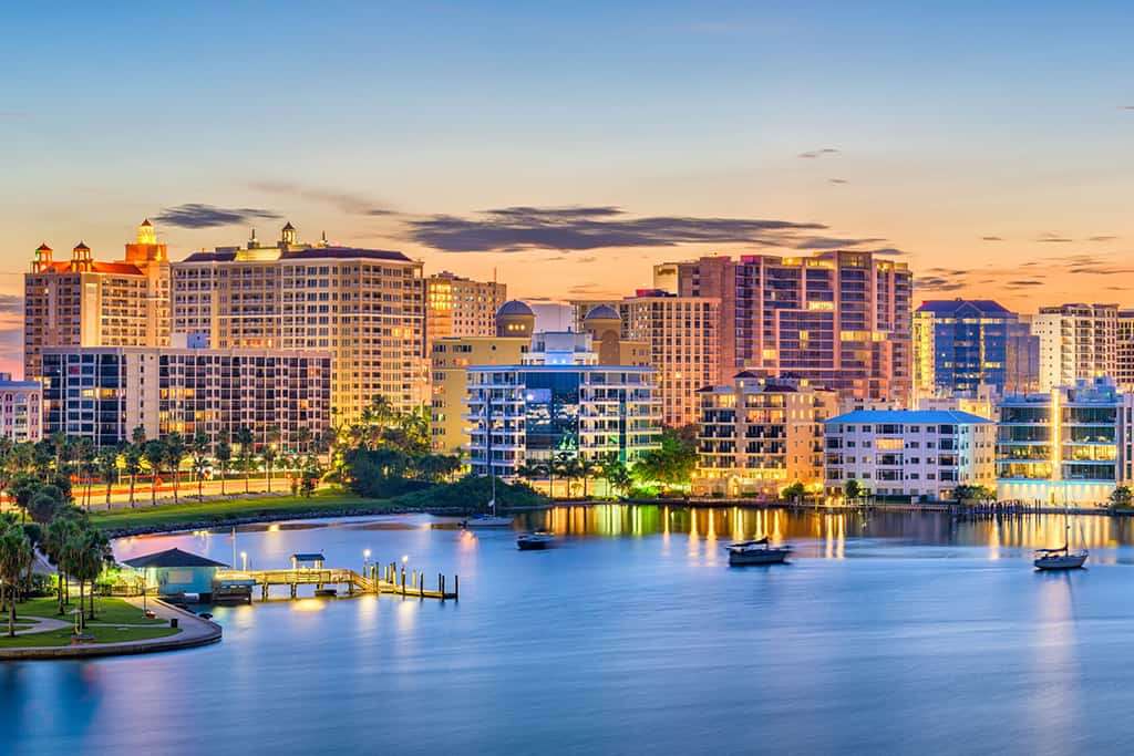 Sarasota - an der Küste des Persischen Golfs, Florida Online-Puzzle