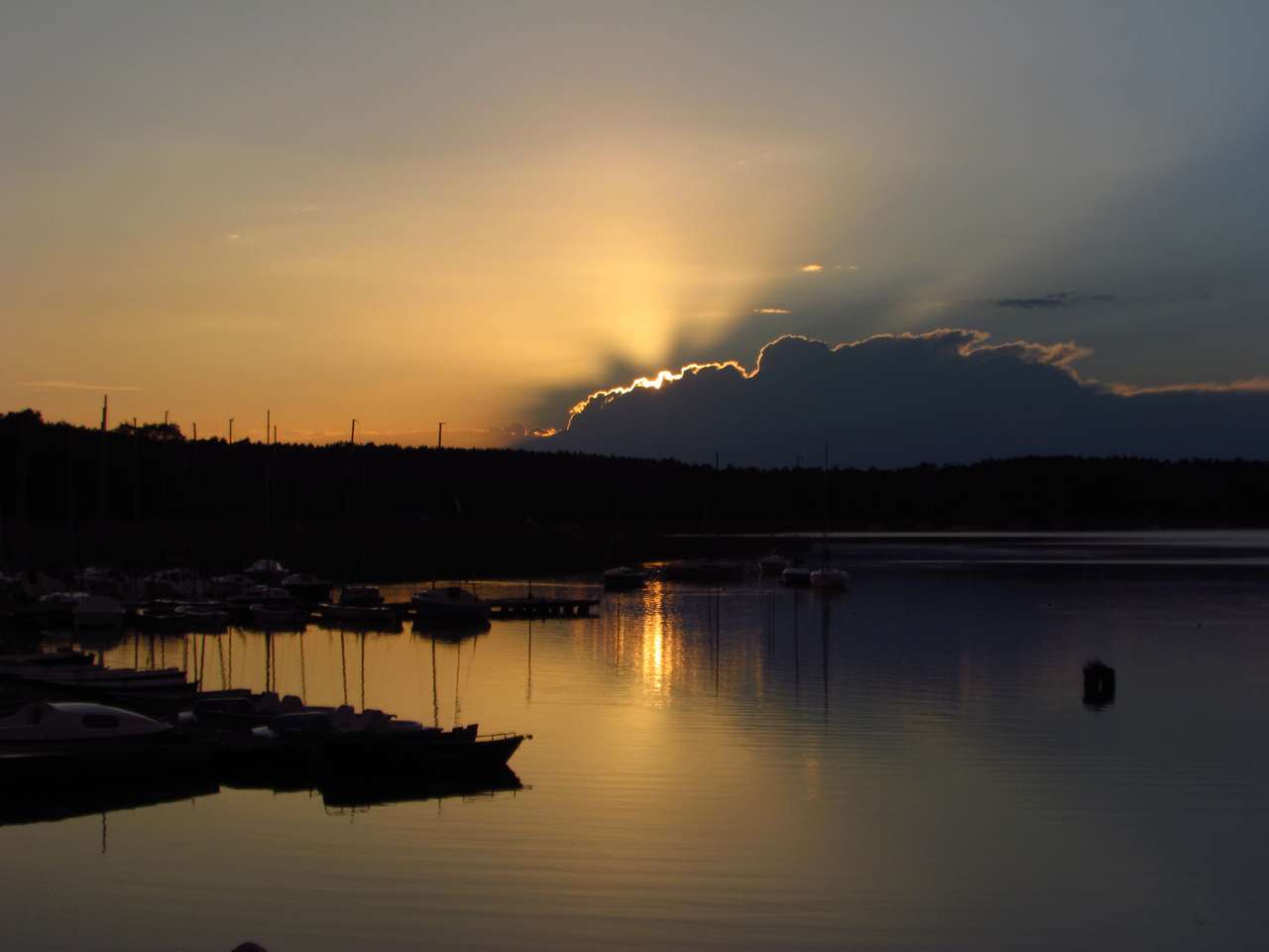 O pôr do sol quebra-cabeças online