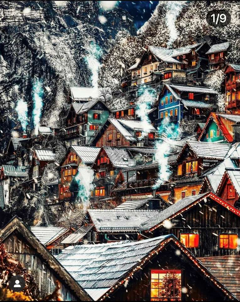 winter town jigsaw puzzle online