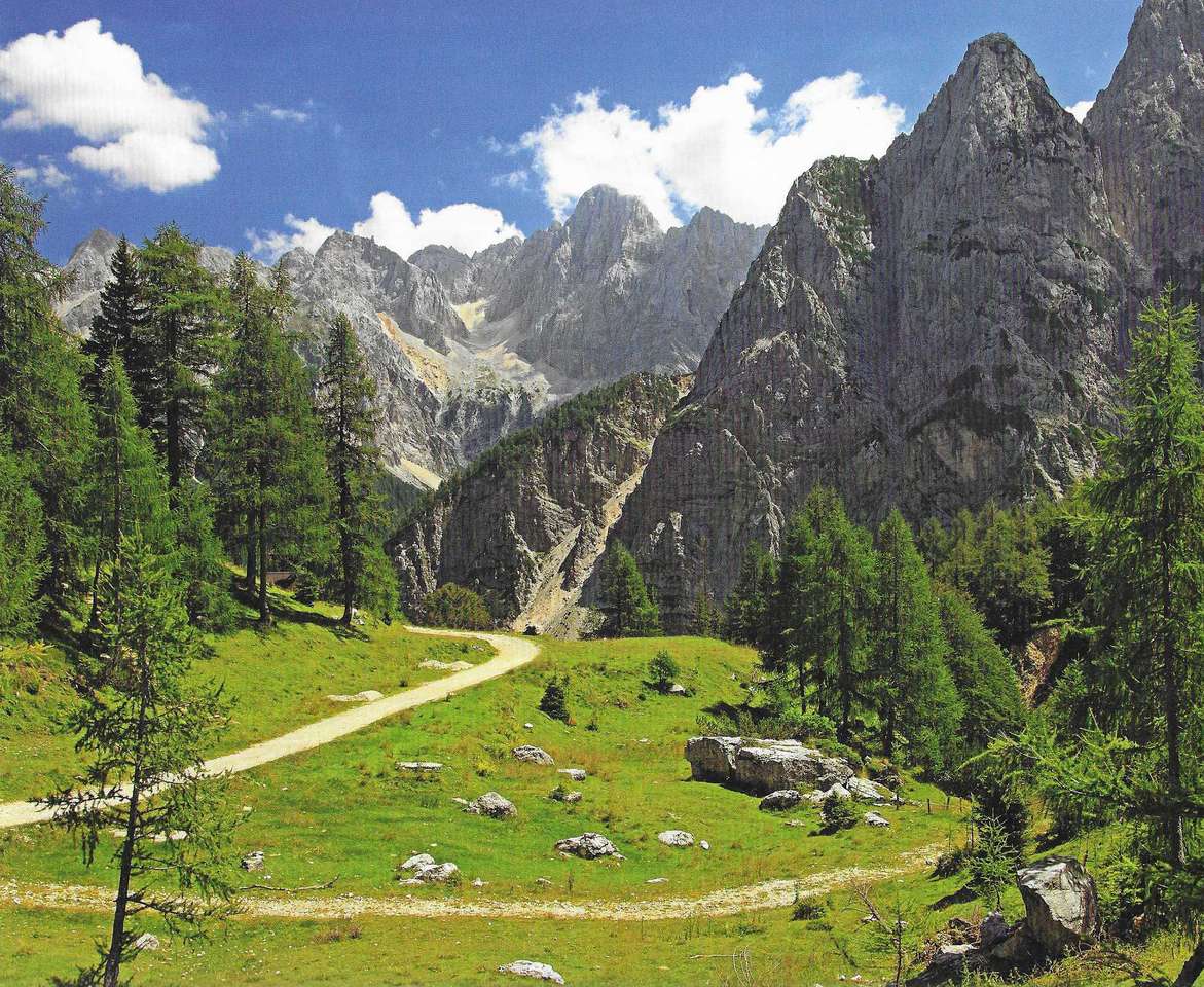 Passagem de montanha eslovena quebra-cabeças online