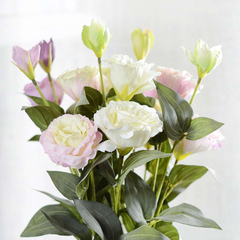 Bouquet de roses pastels puzzle en ligne