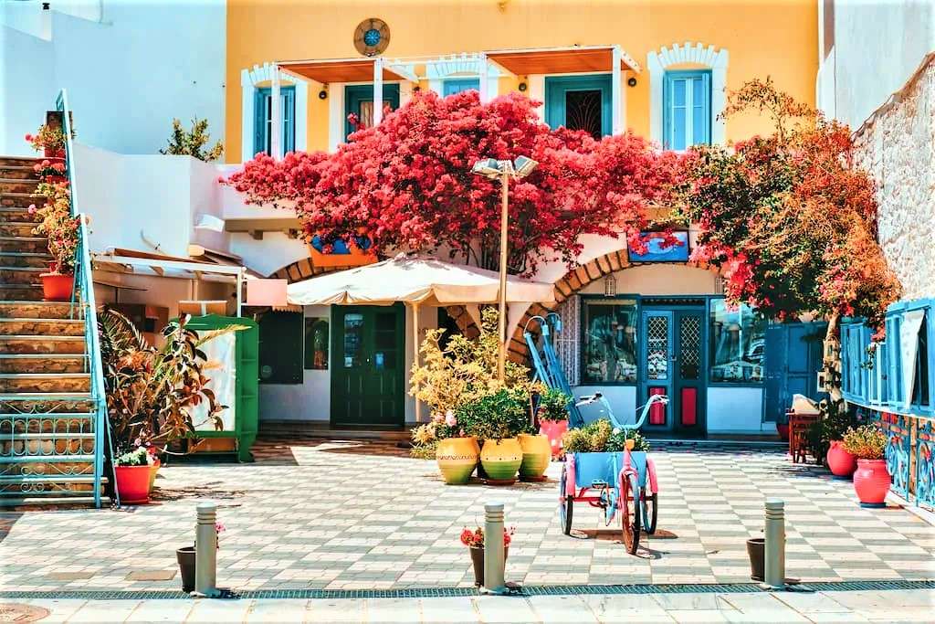 Adamas város Milos-sziget Görögország online puzzle