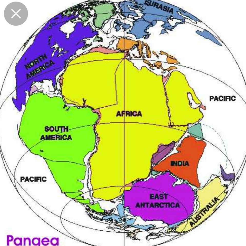 pangea av kontinenter pussel på nätet