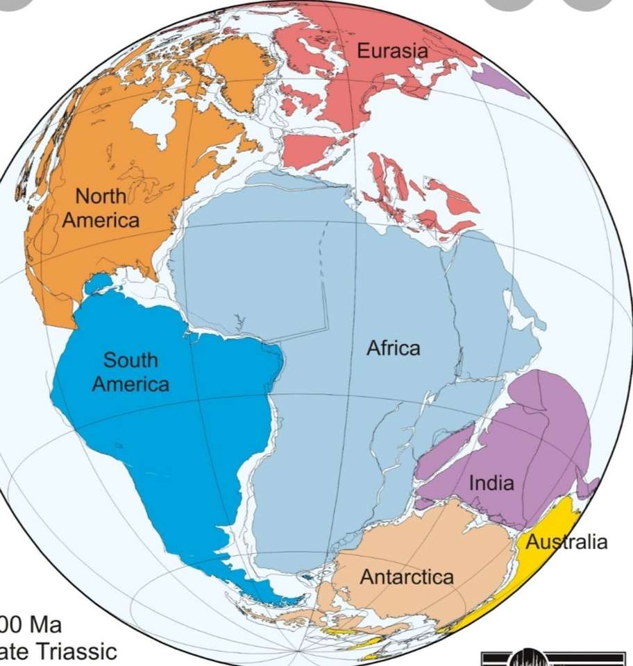 pangea kontinenten pussel på nätet