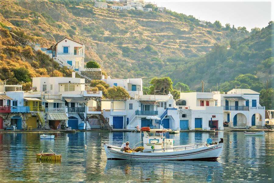 греческий остров Милос онлайн-пазл