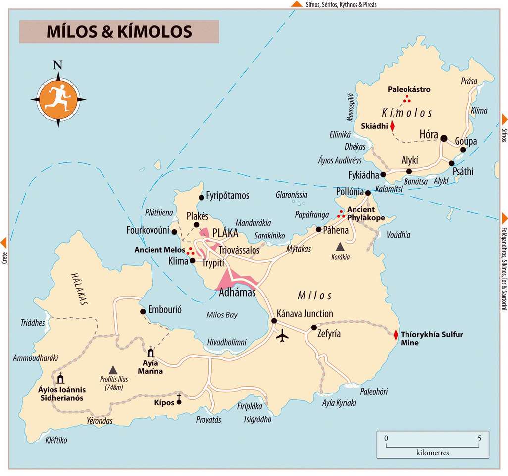 Řecký ostrov Milos online puzzle